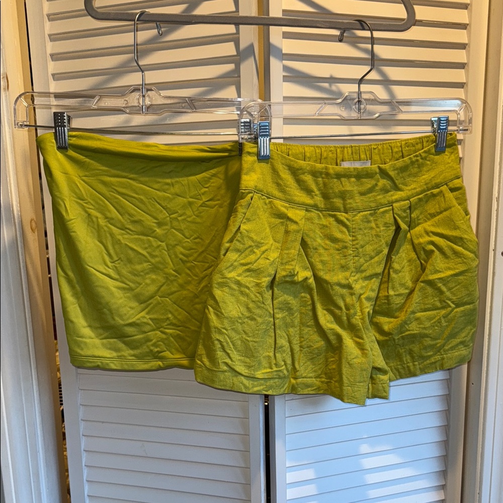 Abercrombie & Fitch Lime Green Crop Top